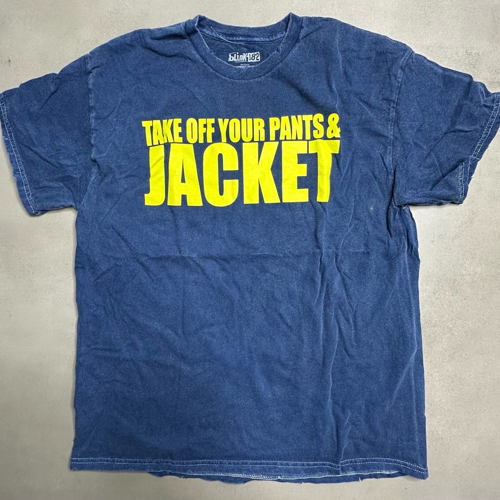 Vintage Blink 182 Take Off Your Pants & Jacket Blue T-shirt - LRG